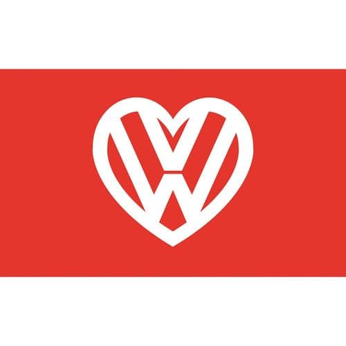 I love my VW Flag - Red