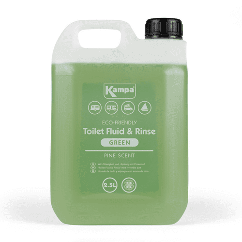 Kampa Eco-Friendly Toilet Fluid & Rinse – Green 2.5L