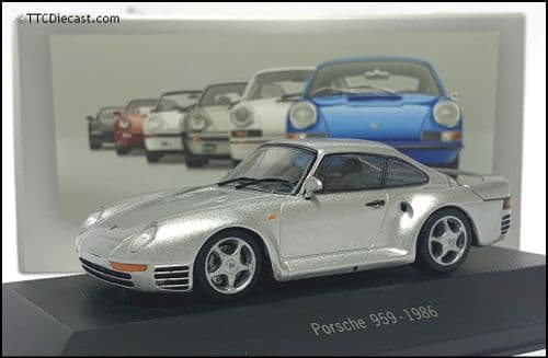 7114013 Porsche 959 1986 - Silver - 1:43 Scale - MAG LP13