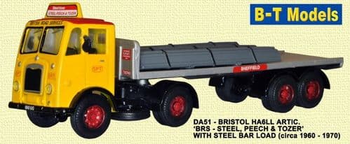 BASE TOYS DA51 Bristol Ha6Ll Artic BRS Steel,Peech & Toze *LAST ONE*