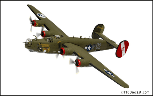 Corgi AA34019 Consolidated B-24H Liberator 'Witchcraft' 130 missions 1:72 Scale
