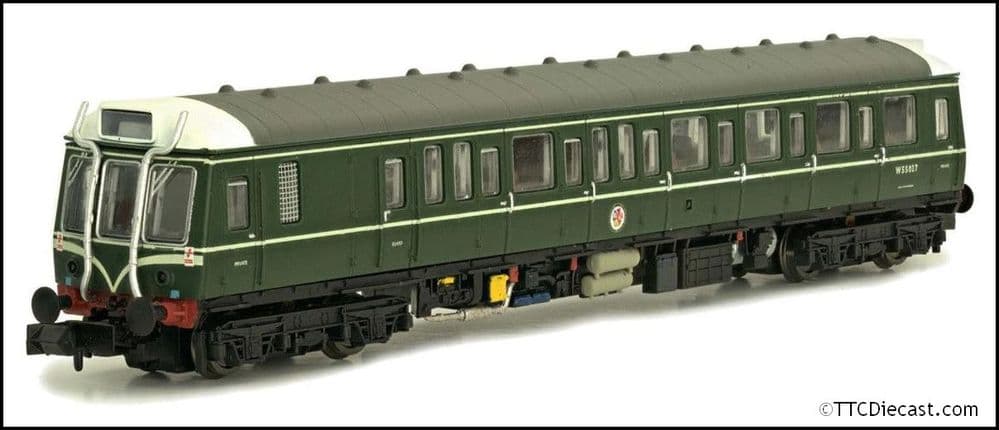 Dapol 2D-009-007 Class 121 W55025 BR Green w/Speed Whiskers, N Gauge