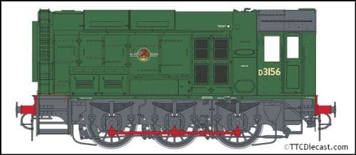 Dapol 7D-008-018D Class 08 D3156 BR Late Green (DCC FITTED) *PRE ORDER £243.14*