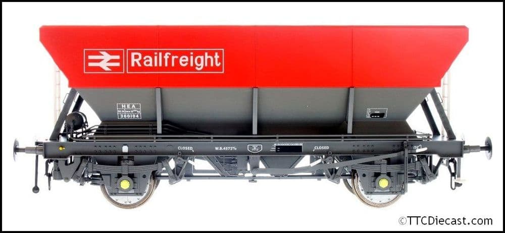 Dapol 7F-047-001 HEA Coal Hopper RailFreight Red/Grey 360104, O Gauge *LAST FEW*