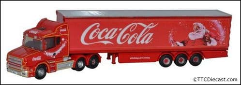 Oxford NTCAB007CC Scania T Cab Box Trailer Coca Cola Xmas