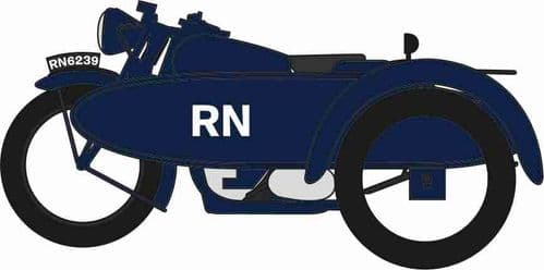 Oxford 76BSA007 Motorbike/Sidecar Royal Navy