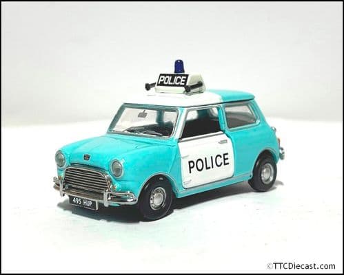 Tiny ATCUK64009 Tiny City UK21 Austin Mini UK Police Car (Blue), 1/50 Scale