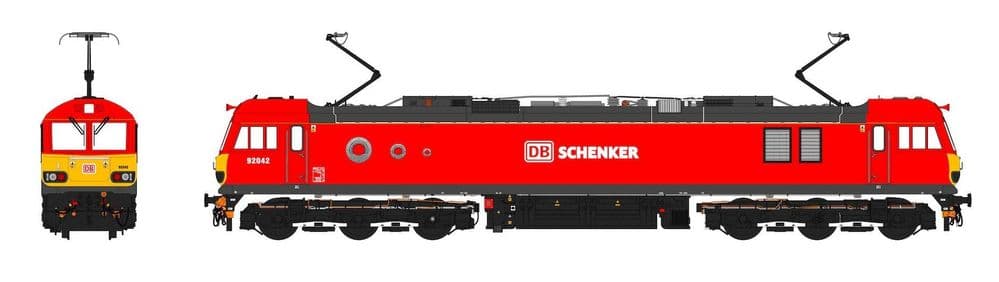 Accurascale ACC2200 British Rail Brush Class 92 - 92042 - DB Schenker Red, OO Gauge