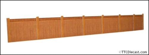 ATD Models ATD005 Wooden Fencing Kit with Trellis Top (Brown), 1/76 Scale, OO Gauge