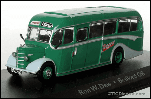 Atlas Editions 4642 103 Bedford OB Duple Vista Coach Dewsway Tours (Ron W. Dew), UK