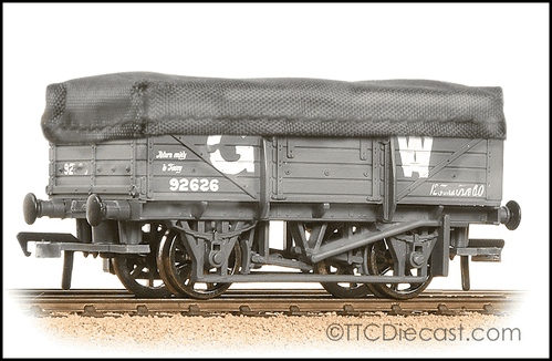 Bachmann 33-088 5 Plank China Clay Wagon with Hood GWR Grey Weathered *LAST FEW*
