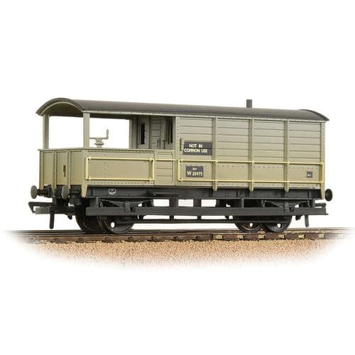 Bachmann 33-308A GWR 20T 'Toad' Brake Van BR Grey (Early) - Weathered