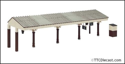 Bachmann 44-089C  Bluebell Station Canopy and Hut Crimson and Cream