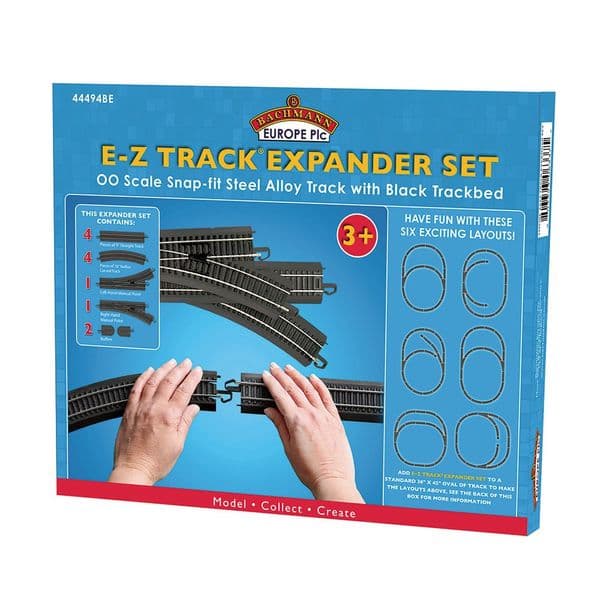 Bachmann 44494BE EZ Track Layout Expander Pack, OO Gauge