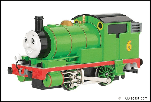 Bachmann 58742BE Percy The Small Engine w/Moving Eyes DCC Ready, OO Gauge