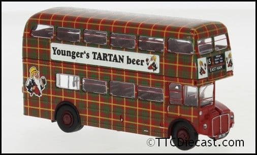 Brekina 61107 AEC Routemaster London Transport Youngs Tartan Beer, 1/87 Scale