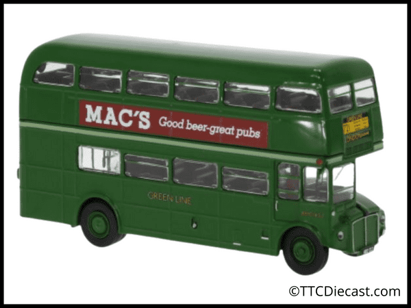 Brekina 61111 AEC Routemaster London Greenline Macs Pub 1965, 1/87 Scale