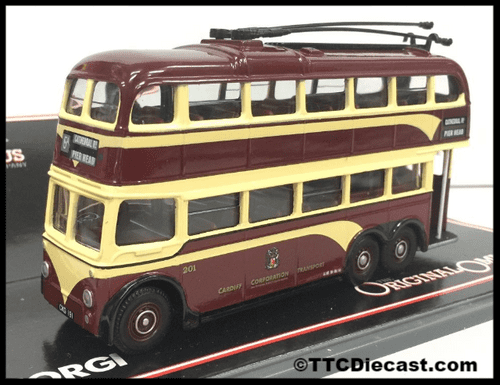 CORGI 43706 AEC 6641T / Northern Counties Trolleybus Cardiff Corporation Transport - PRE OWNED