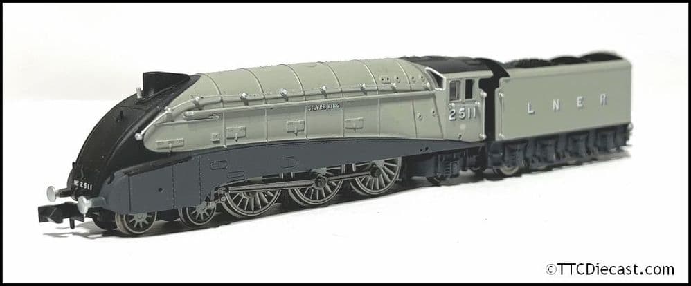 Dapol 2S-008-013D Class A4 Valanced 2511' Silver King' LNER Silver Grey DCC FITTED N Gauge *LAST ONE