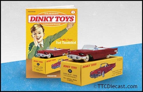 Dinky 555 Ford Thunderbird Convertible Reproduced by Atlas Editions