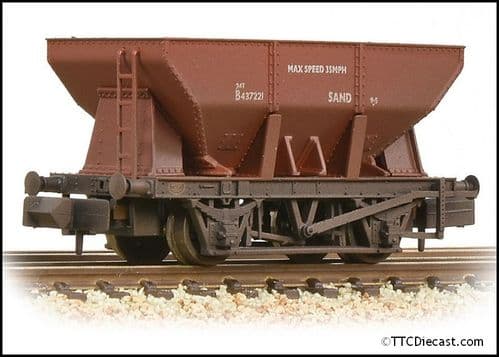 Farish 373-216A 24T Iron Ore Hopper BR Bauxite (Early) - Weathered, N Gauge