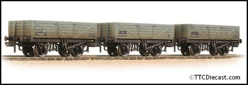 Farish 377-069 5 Plank 3-Wagon Pack BR Grey (Early) - Weathered, N Gauge