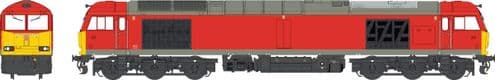 Heljan 6004  - Class 60 Unbranded DB Traffic Red, O Gauge