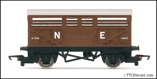 Hornby R60052 LNER, Cattle Wagon - Era 3, OO Gauge