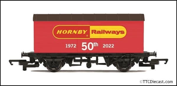 Hornby R60086 Hornby Railways 50th Anniversary Wagon, 1972 - 2022, OO Gauge