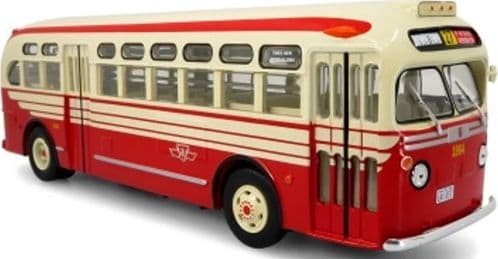 Iconic Replicas 430365 GM TDH 3610 Transit Bus TTC Toronto Transit Downtown 27 Front Rosedale Stn.