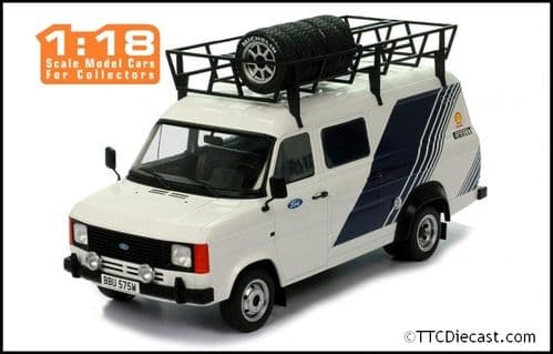IXO 18RMC058XE Ford Transit Mk2, Team Ford (with roof accessories),  1/18 Scale