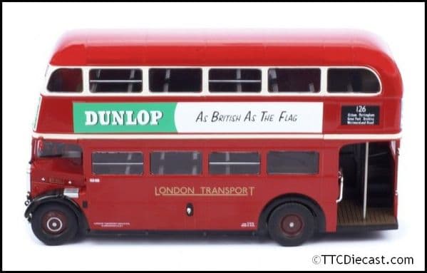 IXO BUS034 AEC Regent III RT, London Transport,  1939 Route 126 Bromley North Station - 1/43 Scale