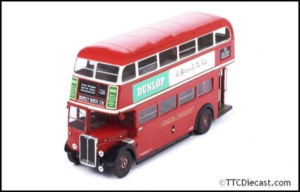 IXO BUS034 AEC Regent III RT, London Transport,  1939 Route 126 Bromley North Station - 1/43 Scale
