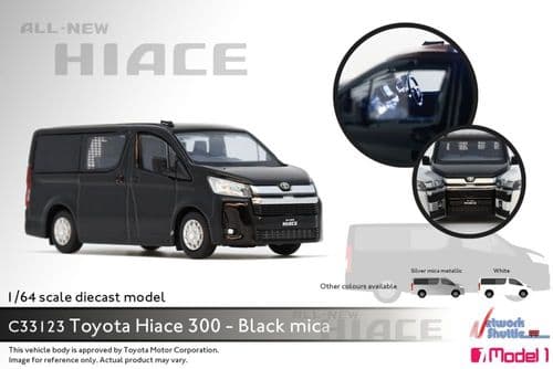 Model 1 33123C Toyota Hiace 300 Black Mica