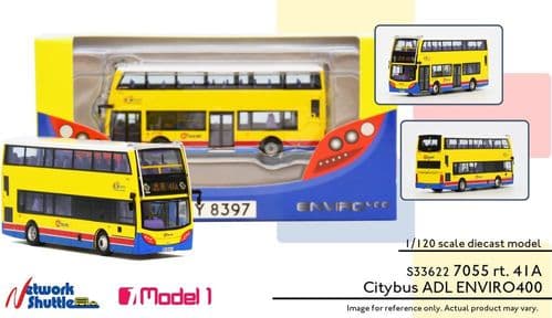 Model 1 33622S Enviro400 10.5m Citybus ADL (w/Citybus 40th Anniversary) 7055 rt. 41A Wah Fu - 1/120