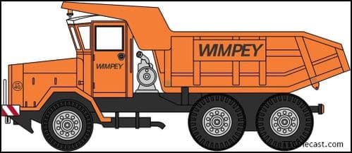 Oxford 76ACD001 AEC 690 Dumper Truck Wimpey, OO Gauge
