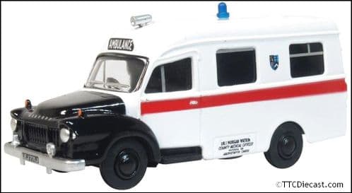 Oxford 76BED008 Bedford J1 Ambulance Aberystwyth  1/76 Scale