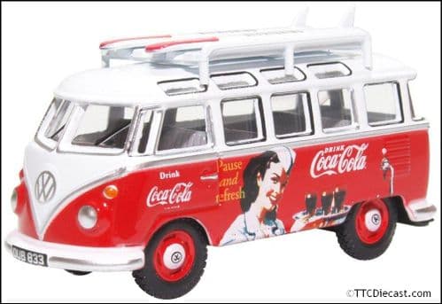Oxford 76VWS008CC VW T1 Bus and Surfboards Coca Cola