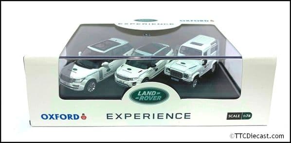 Oxford Diecast LDDC071WTZ - 1:76 Scale Land Rover Experience 3 Piece Set
