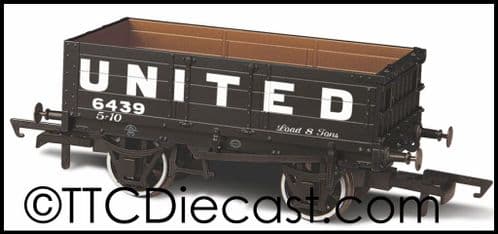 Oxford Rail OR76MW4006 4 Plank Mineral Wagon - United Collieries
