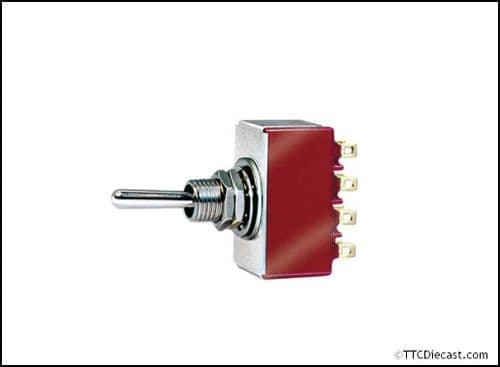 Peco PL-21 Four Pole Double Throw Toggle Switch (for use with SL-E383F)