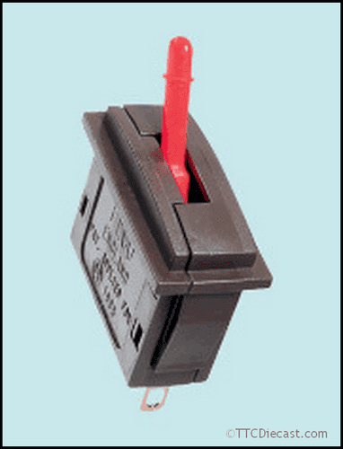 Peco PL-26R Passing Contact Switch, Red Lever