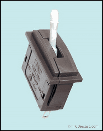 Peco PL-26W Passing Contact Switch, White Lever