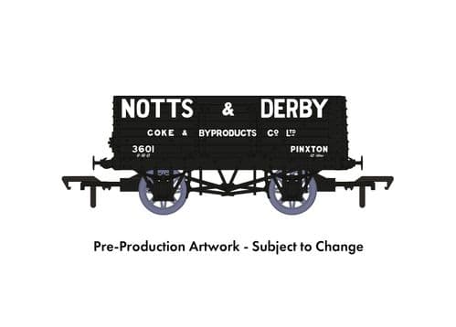 Rapido - Notts & Derby 7 plank Wagon - TTCDiecast x Malcs Models Exclusive, OO Gauge